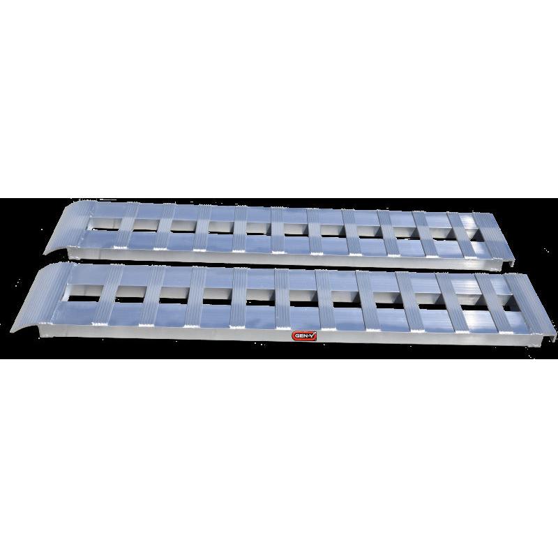 Gen-Y Heavy-Duty 7ft Aluminum Loading Ramps 14in x 84in 3K Capacity Per Ramp - Pair