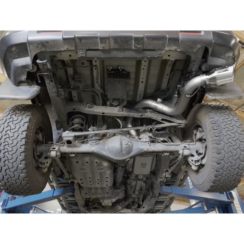 aFe MACH Force Xp 3in SS Cat-Back Single Side Exit Exhaust w/Polished Tips 07-14 Toyota FJ Cruiser-SR1 Performance
