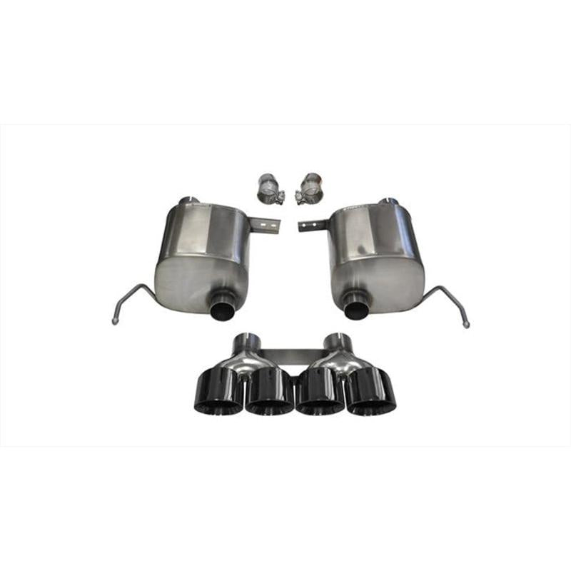 Corsa 14-19 Chevy Corvette C7 Coupe 6.2L V8 AT/MT 2.75in Valve-Back Dual Rear Exit Black Xtreme Exht-SR1 Performance