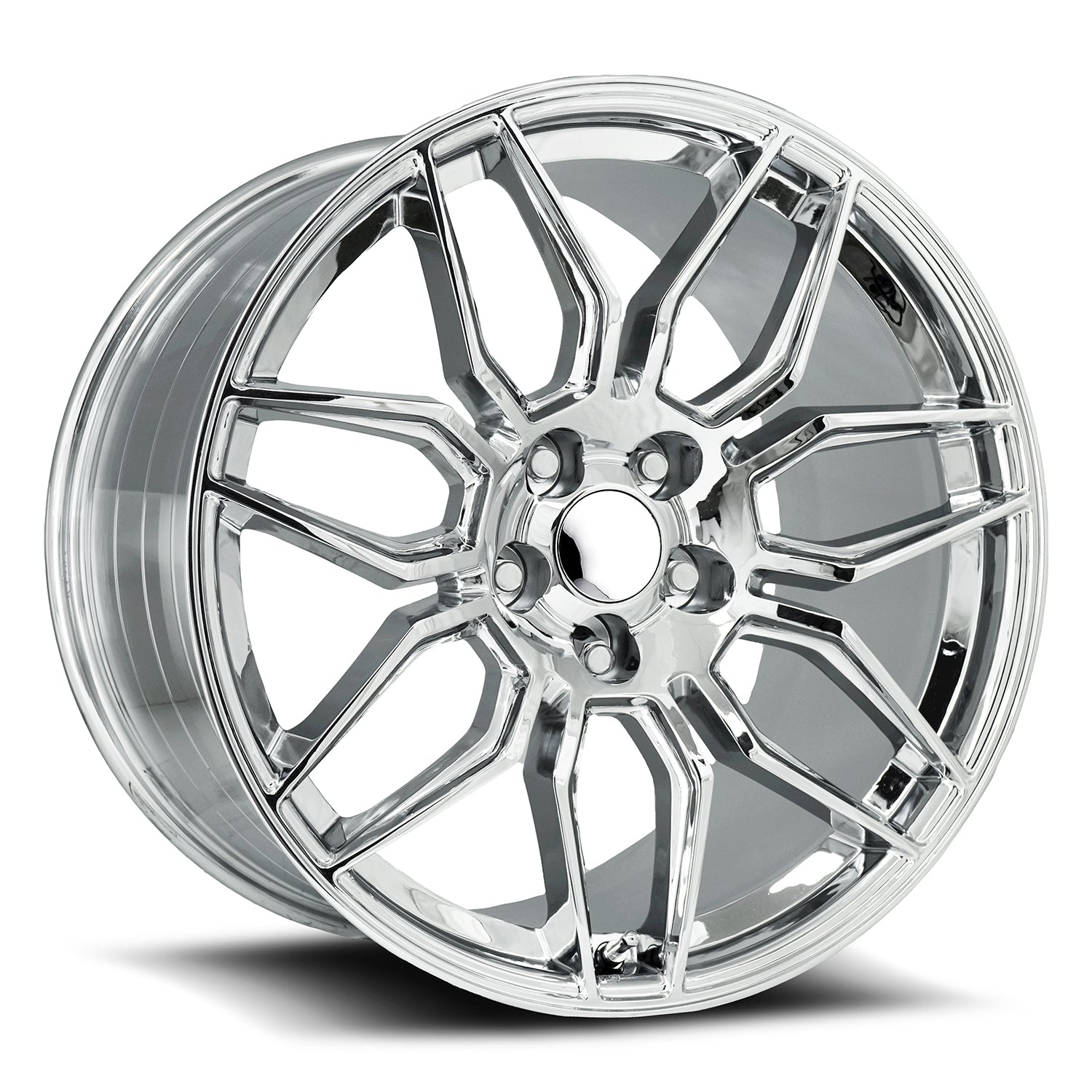 20X12 5X4.75 +59 HB 70.3 C8 Z06 CHROME WITH CAP-SR1 Performance