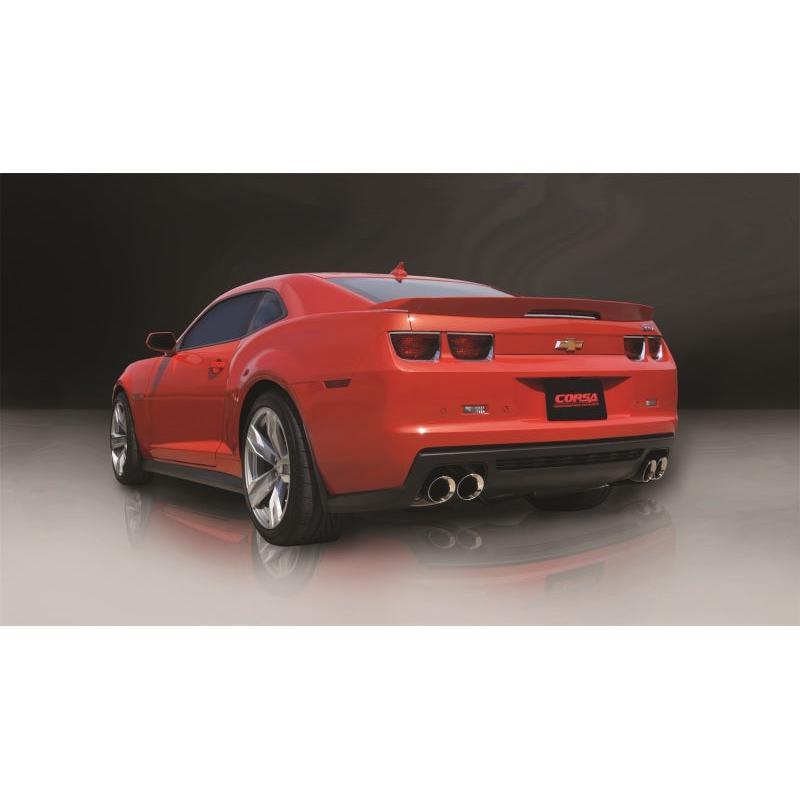 Corsa 2012-2015 Chevrolet Camaro Coupe ZL1 6.2L V8 Polished Sport Cat-Back + XO Exhaust