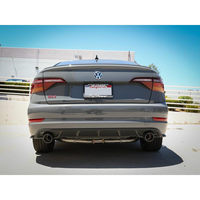 afe 19-21 VW Jetta GLI (MKVII) L4-2.0L (t) MACH Force-Xp 304 SS Cat-Back Exhaust System Carbon Tips-SR1 Performance