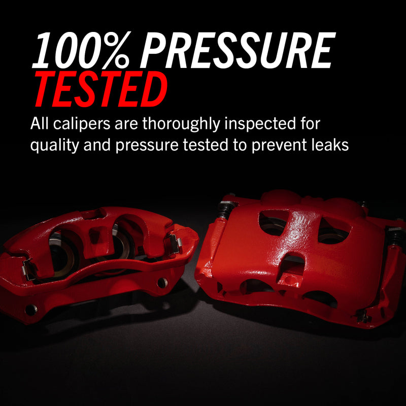 Power Stop 00-06 Audi TT Quattro (w/Non Vented Rotors Only) Rear Red Calipers w/Brackets - Pair-SR1 Performance