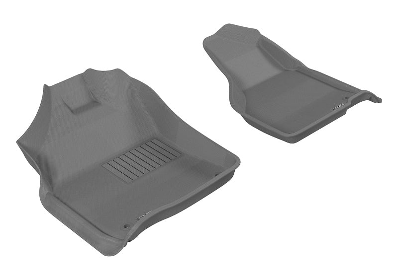 3D MAXpider 2012-2020 Dodge Ram 1500 Crew/2500/3500 Crew/Mega Kagu 1st Row Floormat - Gray-SR1 Performance