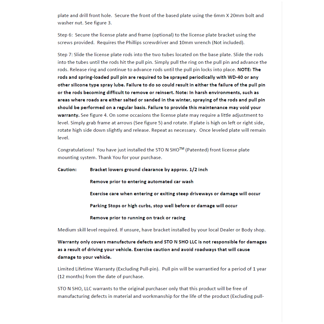 2012 Land Rover Range Rover Supercharged License Plate Frame Bracket-SR1 Performance