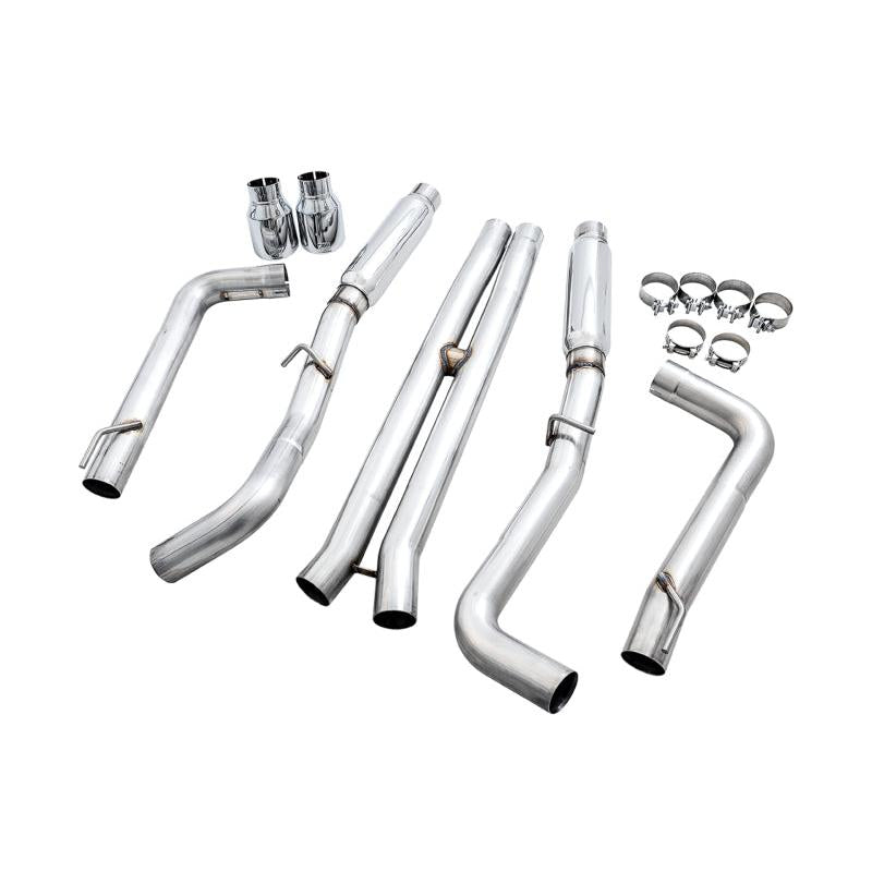 AWE Tuning 2015+ Dodge Charger 6.4L/6.2L Supercharged Track Edition Exhaust - Chrome Silver Tips