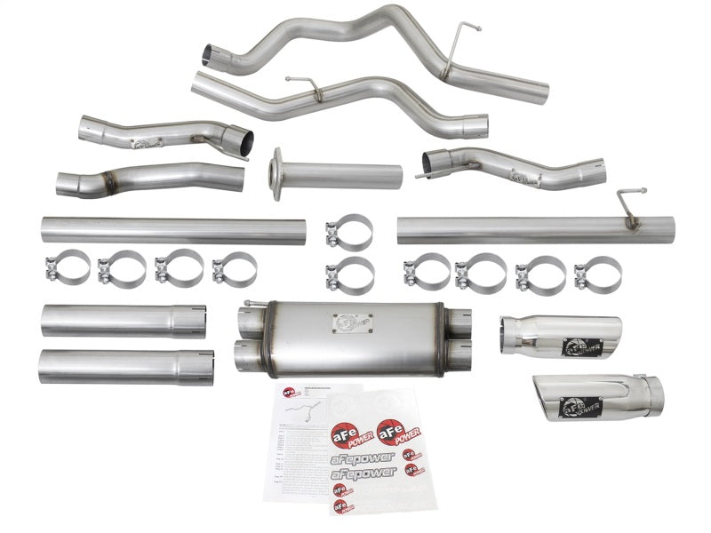 aFe MACHForce XP Exhaust Cat-Back SS-409 2017 Ford F-150 Raptor V6-3.5L (tt) w/ Polished Tips-SR1 Performance