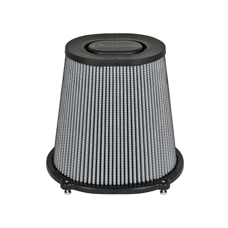 aFe Quantum Pro DRY S Air Filter Flat Top - 5in Flange x 9in Height-SR1 Performance
