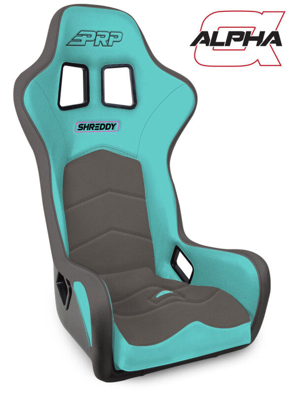 PRP Shreddy Alpha Composite Seat- Teal/Grey