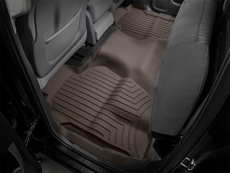 WeatherTech Rear FloorLiner HP for Chevrolet Silverado 2014-2018, Cocoa