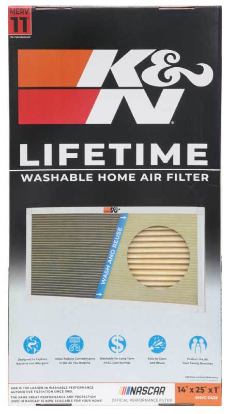 K&N HVAC Filter - 14 x 25 x 1-SR1 Performance