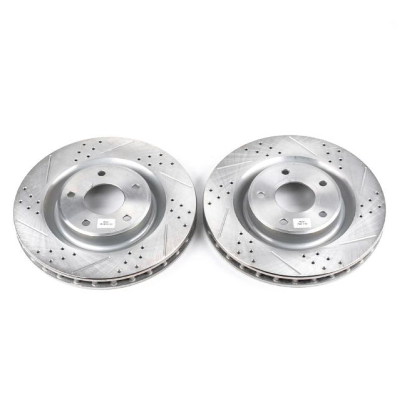 Power Stop 05-07 Cadillac XLR Front Evolution Drilled & Slotted Rotors - Pair-SR1 Performance