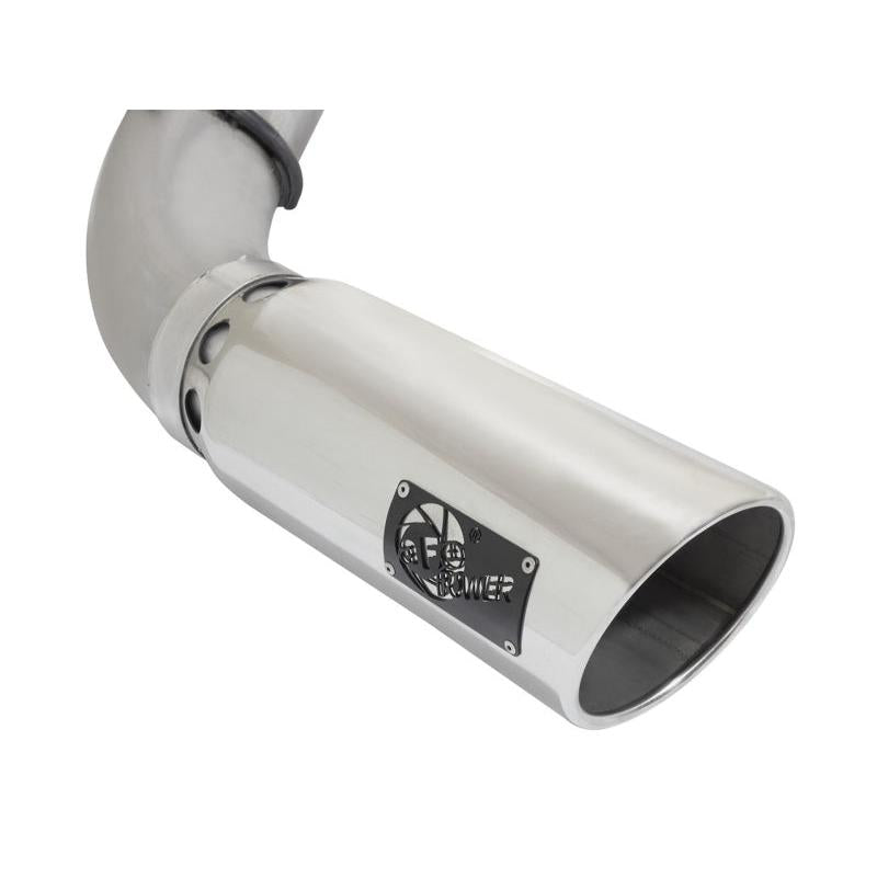 aFe LARGE Bore HD Exhausts 5in DPF-Back SS-409 2016 Nissan Titan XD V8-5.0L CC/SB (td)