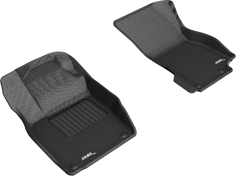 3D MAXpider 2019-2020 Audi A8L Kagu 1st Row Floormat - Black-SR1 Performance