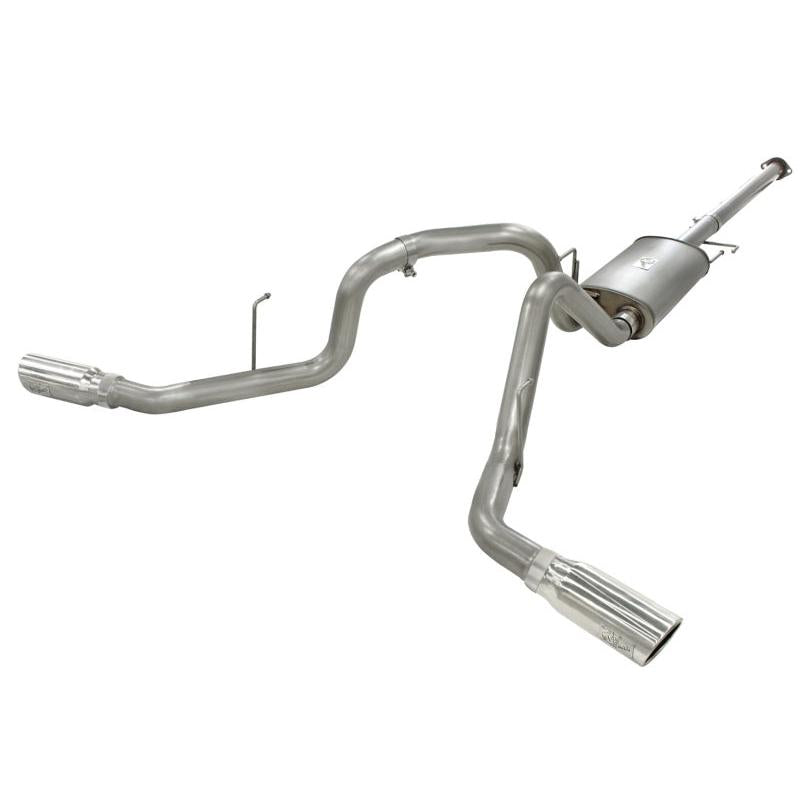 aFe MACHForce XP Exhausts 3inSS Dual Side Exit Cat-Back 11-14 Ford F150 Ecoboost V6-3.5L (TT)-SR1 Performance