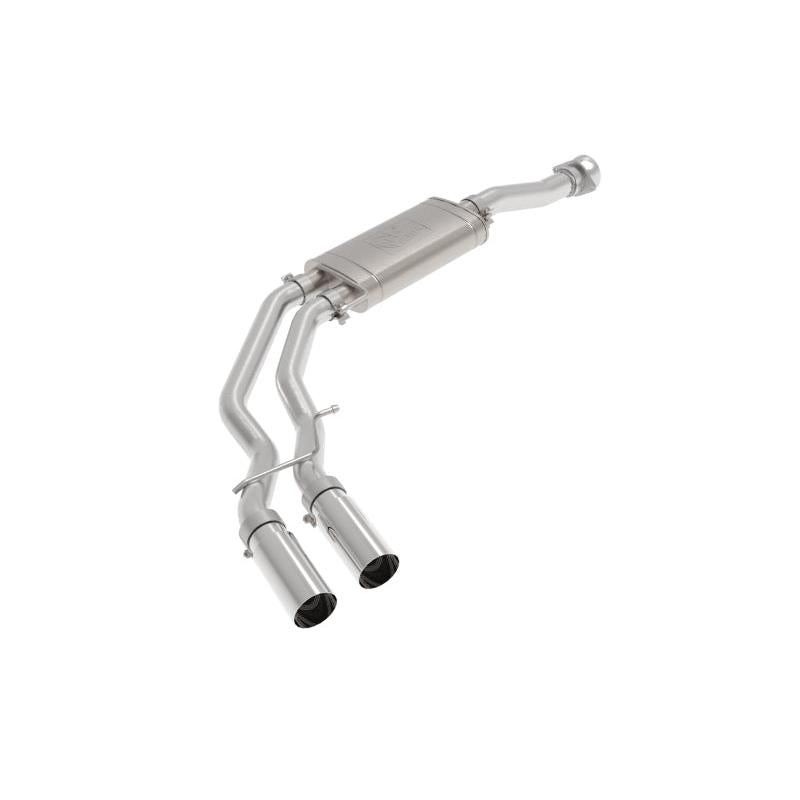 aFe Rebel 3in 409 SS Cat-Back Exhaust 2021 Ford F-150 V6 2.7L/3.5L (tt)/V8 5.0L w/ Polished Tips-SR1 Performance