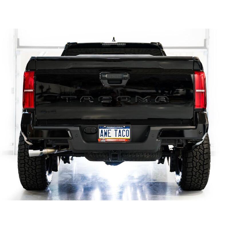 AWE Exhaust for 4th Gen Toyota Tacoma Dual Chrome Silver Tips