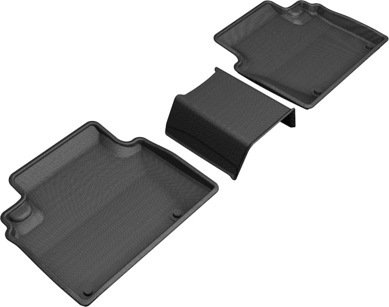 3D MAXpider 2018-2019 Honda Clarity Plug-in Hybrid Kagu 2nd Row Floormats - Black-SR1 Performance