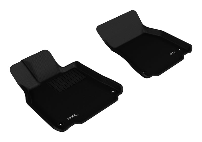 3D MAXpider 2007-2012 Lexus LS460/LS460L Kagu 1st Row Floormat - Black-SR1 Performance