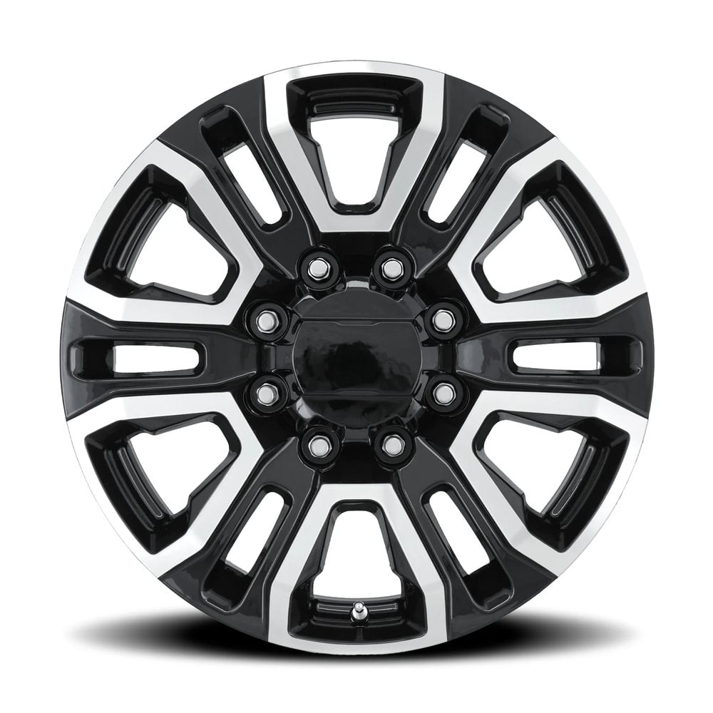 FR 275 – GM TRUCK 2500 REPLICA WHEELS – GLOSS BLACK MACHINED FACE