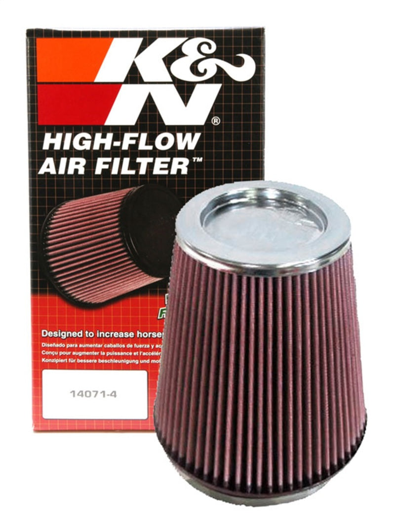 K&N Universal Air Filter 6in Flange ID x 7.5in Base / 5in OD Top x 8in H-SR1 Performance