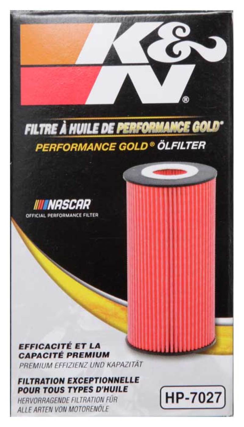 K&N Performance Oil Filter for 09-19 GM 1.4L / 1.6L / 1.8L w/ Hengst Filter Housing-SR1 Performance