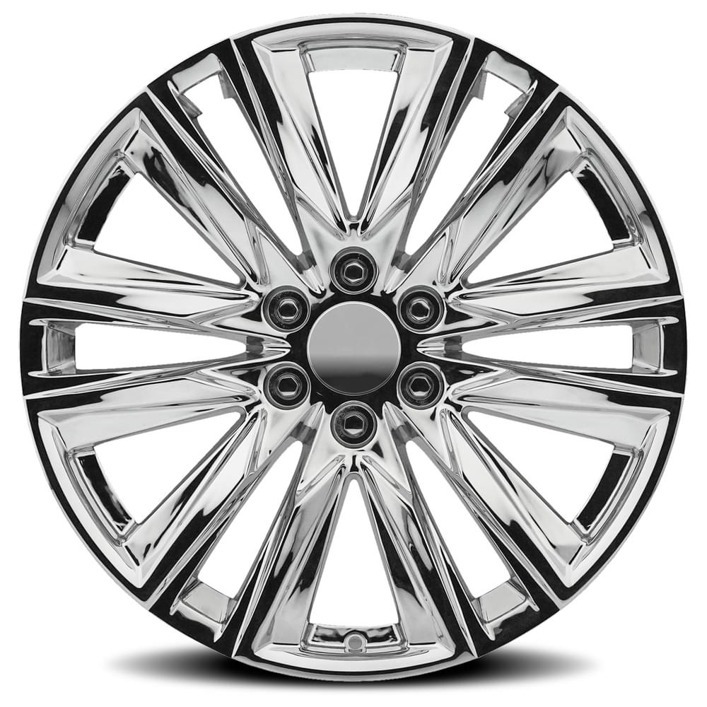 FR 90 – ESCALADE SPORT REPLICA WHEELS-Chrome 22x9 6x5.5 + 28 HB 78.1
