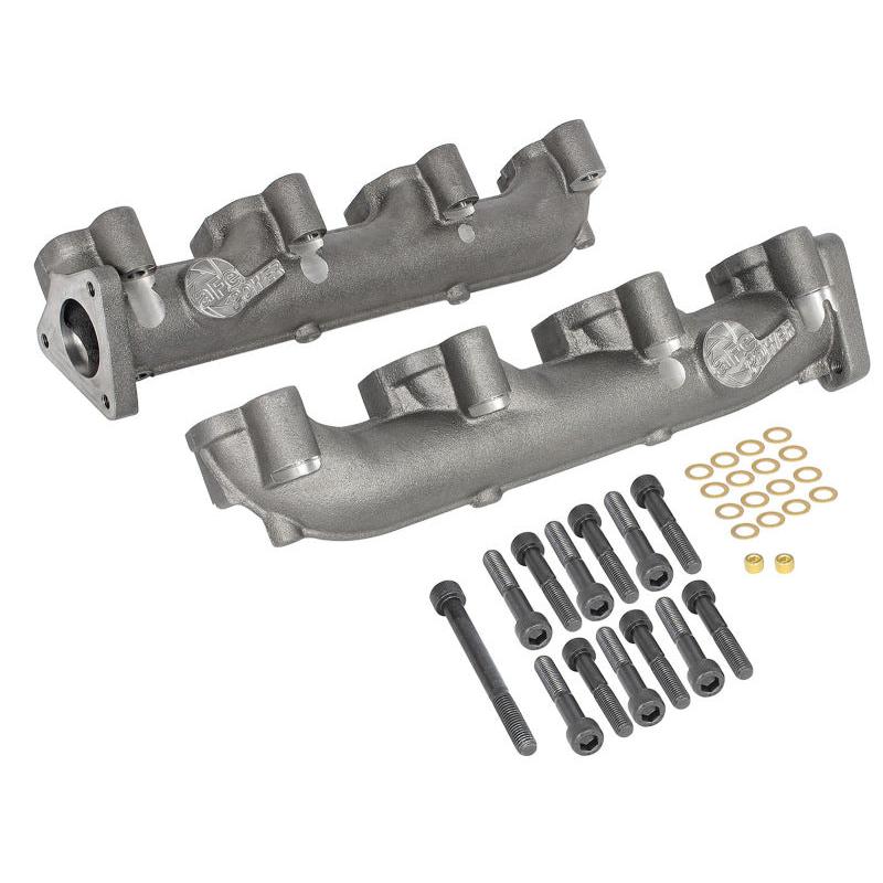 aFe Power BladeRunner Ported Ductile Iron Exhaust Manifold 01-16 GM Diesel Trucks V8-6.6L (td)-SR1 Performance