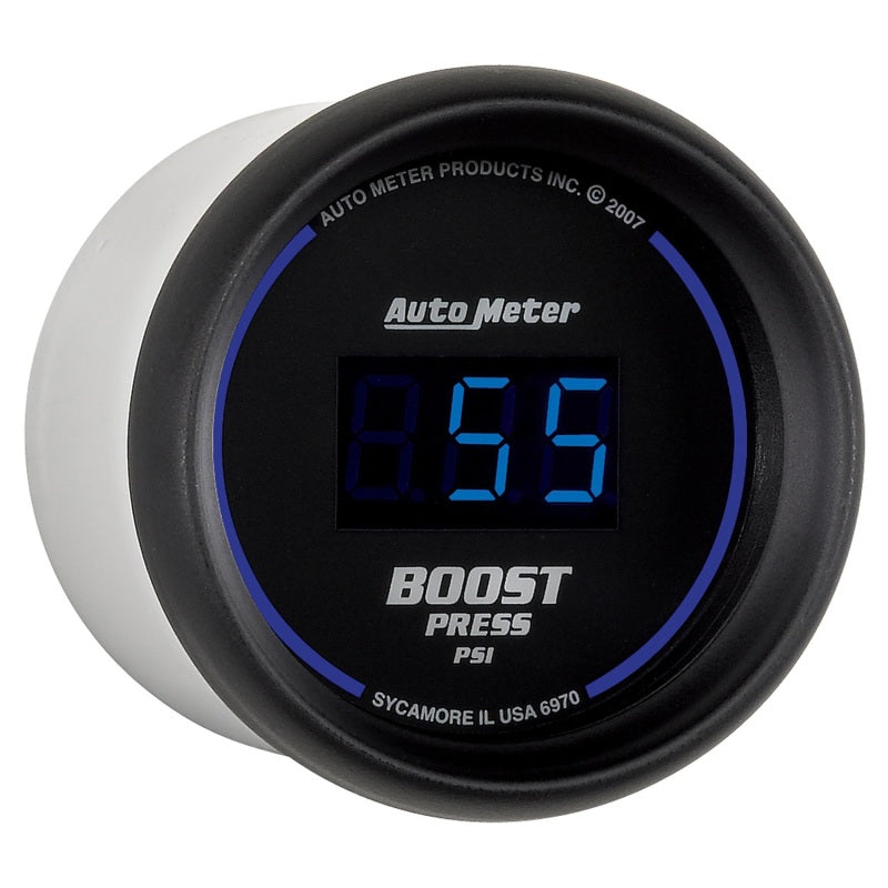 Autometer Cobalt Digital 52mm Digital 5-60 PSI Boost Gauge-SR1 Performance