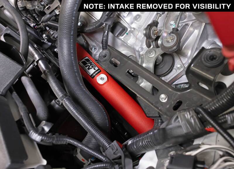 K&N 23-24 Toyota GR Corolla L3 1.6L Charge Pipe Kit - Wrinkle Red-SR1 Performance
