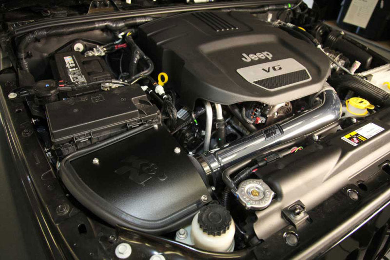 K&N 12-18 Jeep Wrangler V6-3.6L High Flow Performance Intake Kit (12-15 CARB Approved)-SR1 Performance