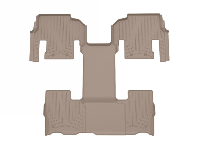 WeatherTech FloorLiner HP for Jeep Wagoneer 23-24 Rear and Third Row in Tan, Part Number 4517044IM
