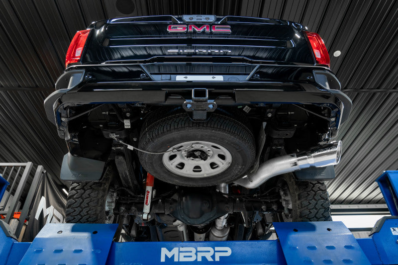 MBRP 20-23 Chevrolet Silverado 2500HD 6.6L Armor Lite AL Steel Single Side Exit 5in DPF Back Exhaust-SR1 Performance