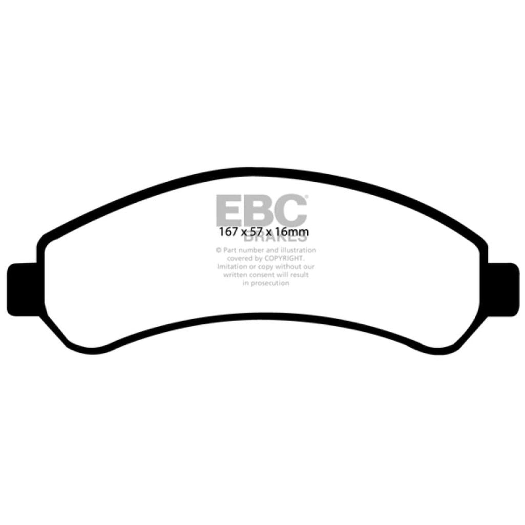 EBC Greenstuff 6000 Series Front Brake Pads for Chevrolet S10 and Blazer (Part DP61256)