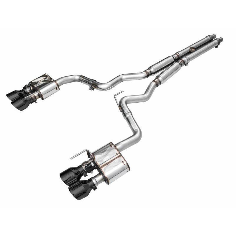 AWE 2024 Ford Mustang GT Fastback S650 RWD SwitchPath Catback Exhaust w/ Quad Diamond Black Tips