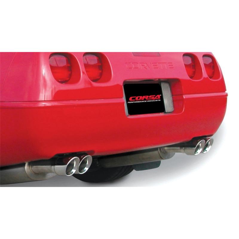 Corsa 1992-1995 Chevrolet Corvette C4 5.7L V8 LT1 Sport Cat-Back Exhaust w/ Twin 3.5in PolishedTips