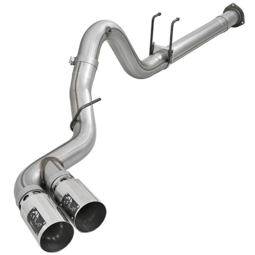 aFe Power 15-16 Ford F250/F350 6.7L Diesel Rebel XD 4in 409 SS DPF-Back Exhaust System - Pol Tips-SR1 Performance