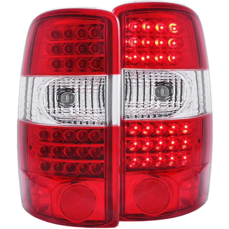 ANZO 2000-2006 Chevrolet Suburban LED Taillights Red/Clear G2-SR1 Performance