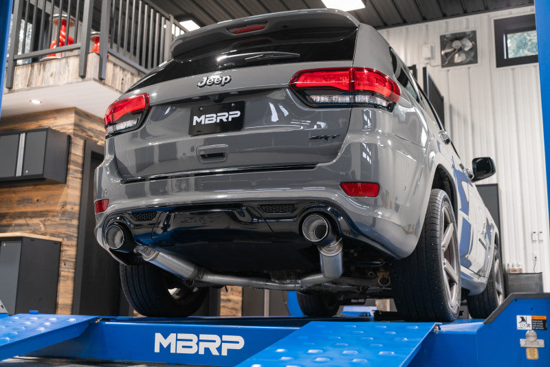 MBRP 2012+ Jeep Grand Cherokee SRT 6.4L 3in Dual Rear Exit T304SS Catback Exhaust - CF Tips-SR1 Performance