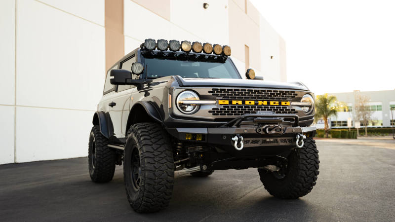 DV8 Offroad Spec Series Front Bumper for 2021-2023 Ford Bronco with Winch Mount and LED Lighting