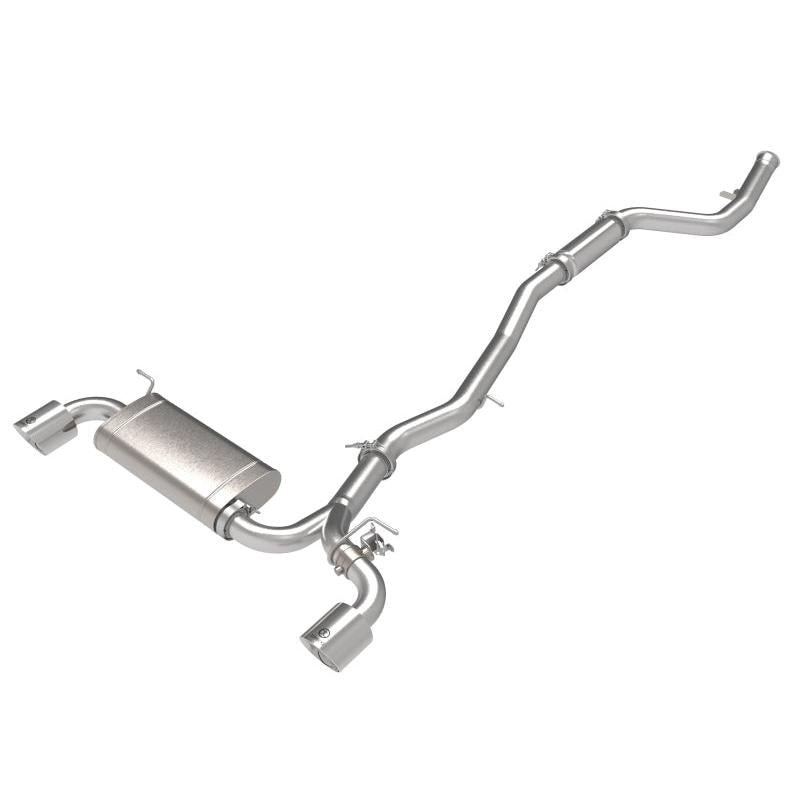 aFe POWER Takeda 2021 Toyota Supra 2.0L (t) 2.5in-3in 304 SS CB Exhaust w/ Polished Tips-SR1 Performance
