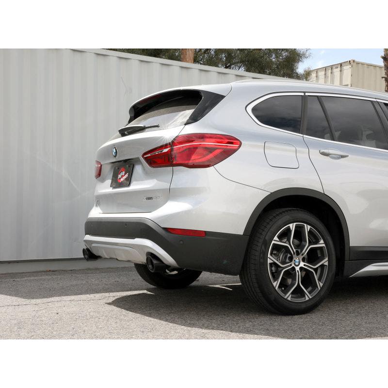 aFe MACHForce XP Exhausts Axle-Back 15-21 BMW X1 2.0L (t) (SS w/Black Tips)