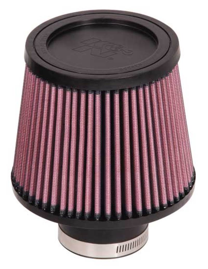 K&N Universal Rubber Filter-Round Tapered 2.5in Flange ID x 6in Base OD x 5in Top OD x 5in Height-SR1 Performance