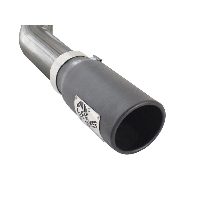 aFe MACHForce XP Exhausts Cat-Back SS 409 EXH Wrinkle Black CB Ford F-150 11-12 V6-3.5L (tt)-SR1 Performance