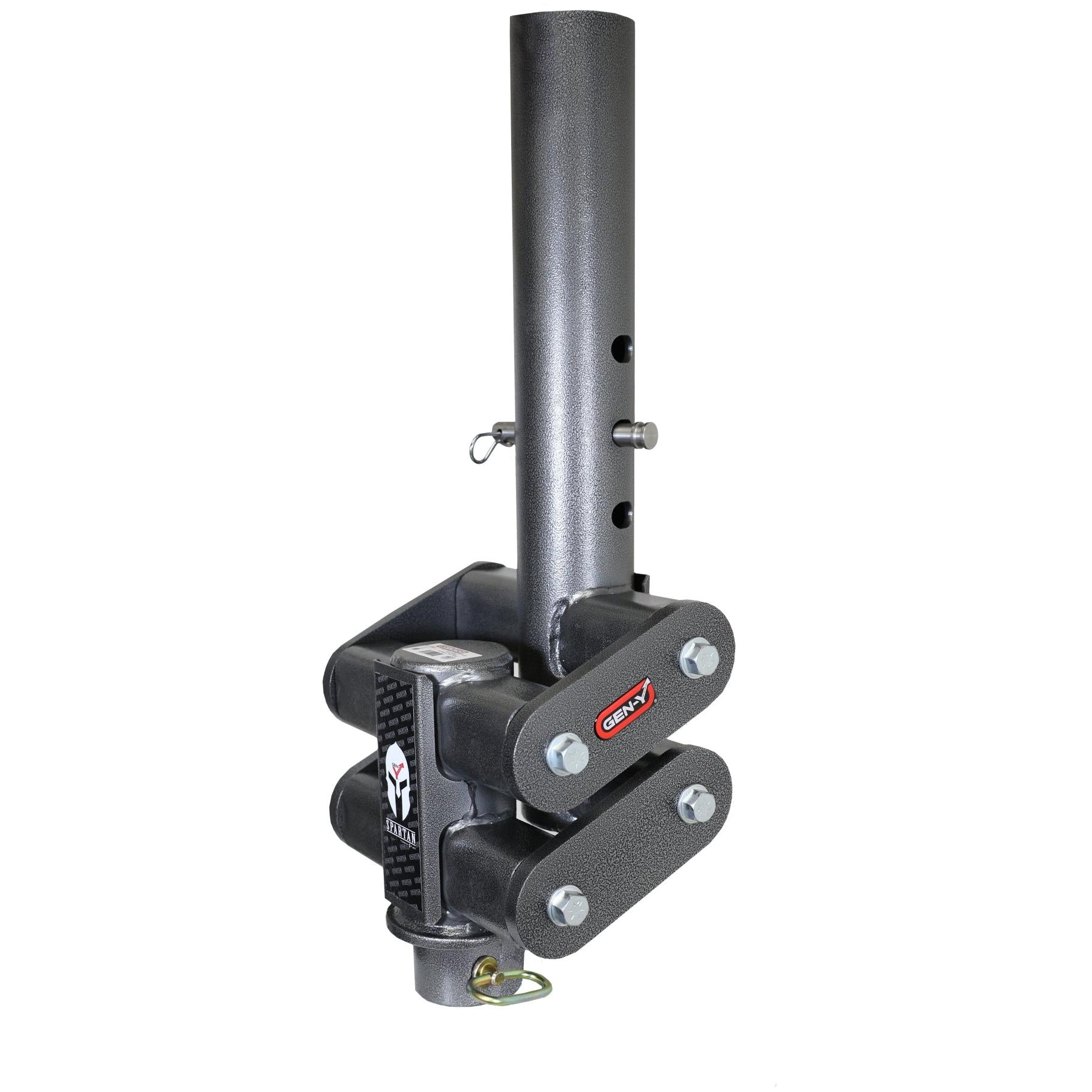 Gen-Y Spartan Torsion-Flex 5in Offset 4in RD Tube Gooseneck 2-5/16in Coupler Standard Height