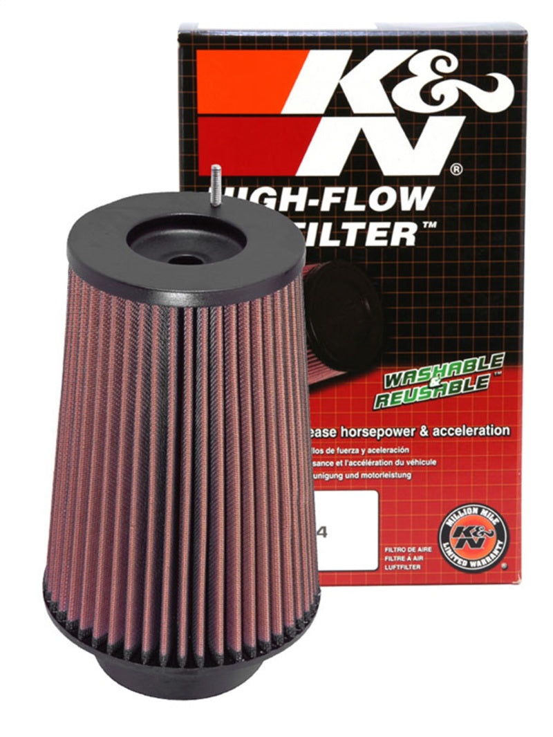K&N Universal Filter Round Tapered 4in FlangeID / 6.625in Base OD / 5.25in Top OD / 9.5in Height-SR1 Performance