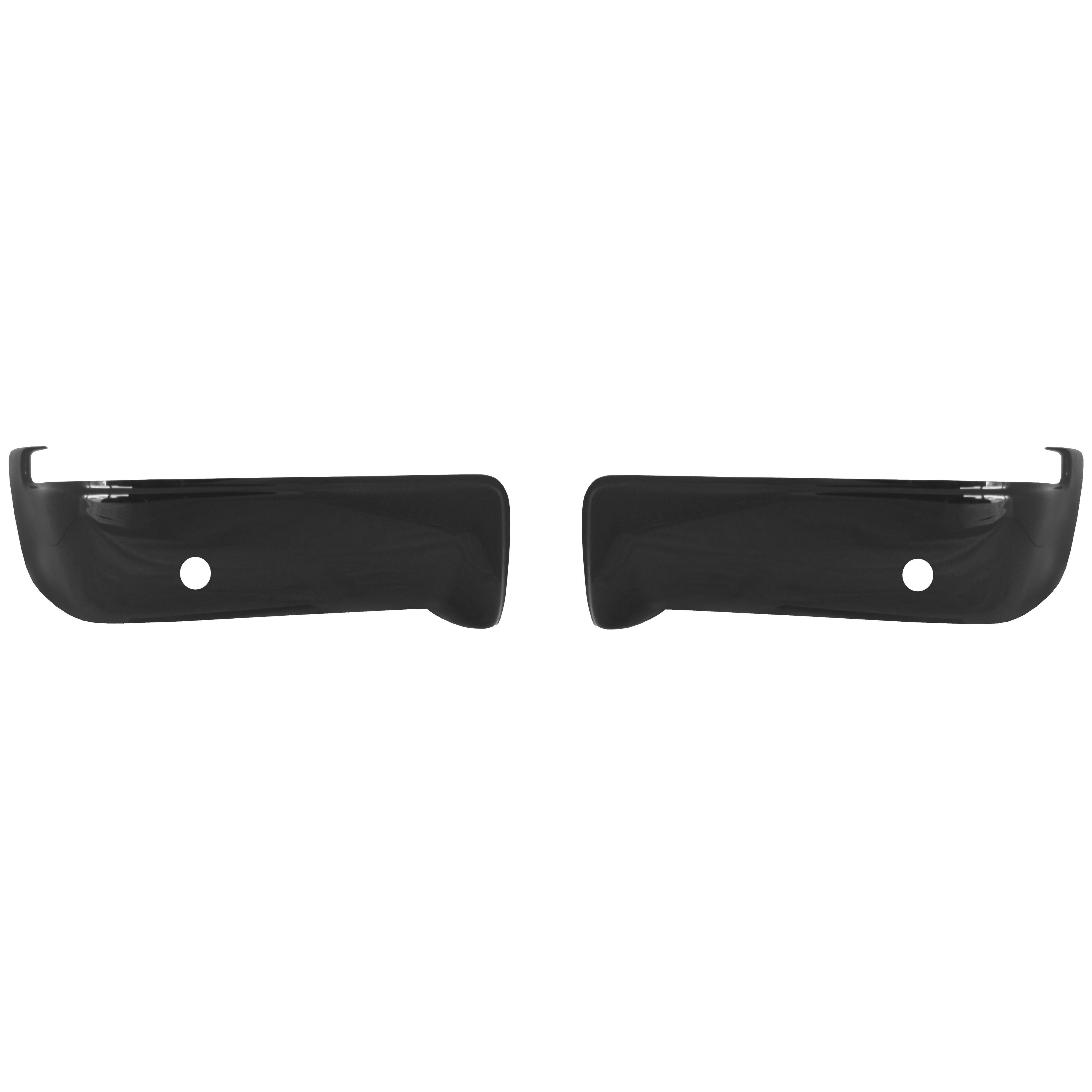 2009-2014 Ford F150 - Rear BUMPERSHELLZ™ - Truck Bumper Chrome Delete Caps