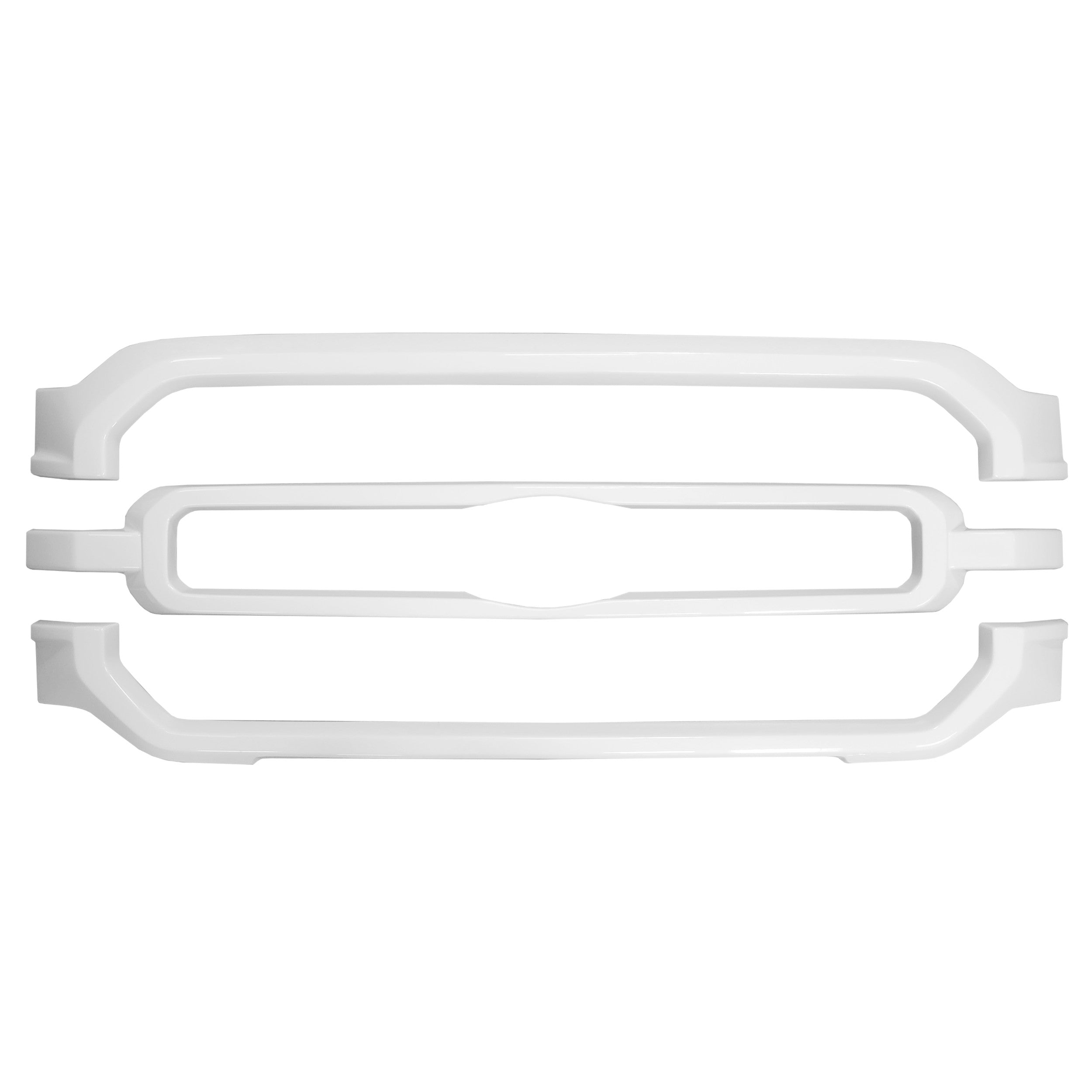 2021-2023 F150 STX and XLT Upper and Lower Grille Overlays (Single Color) - Shellz