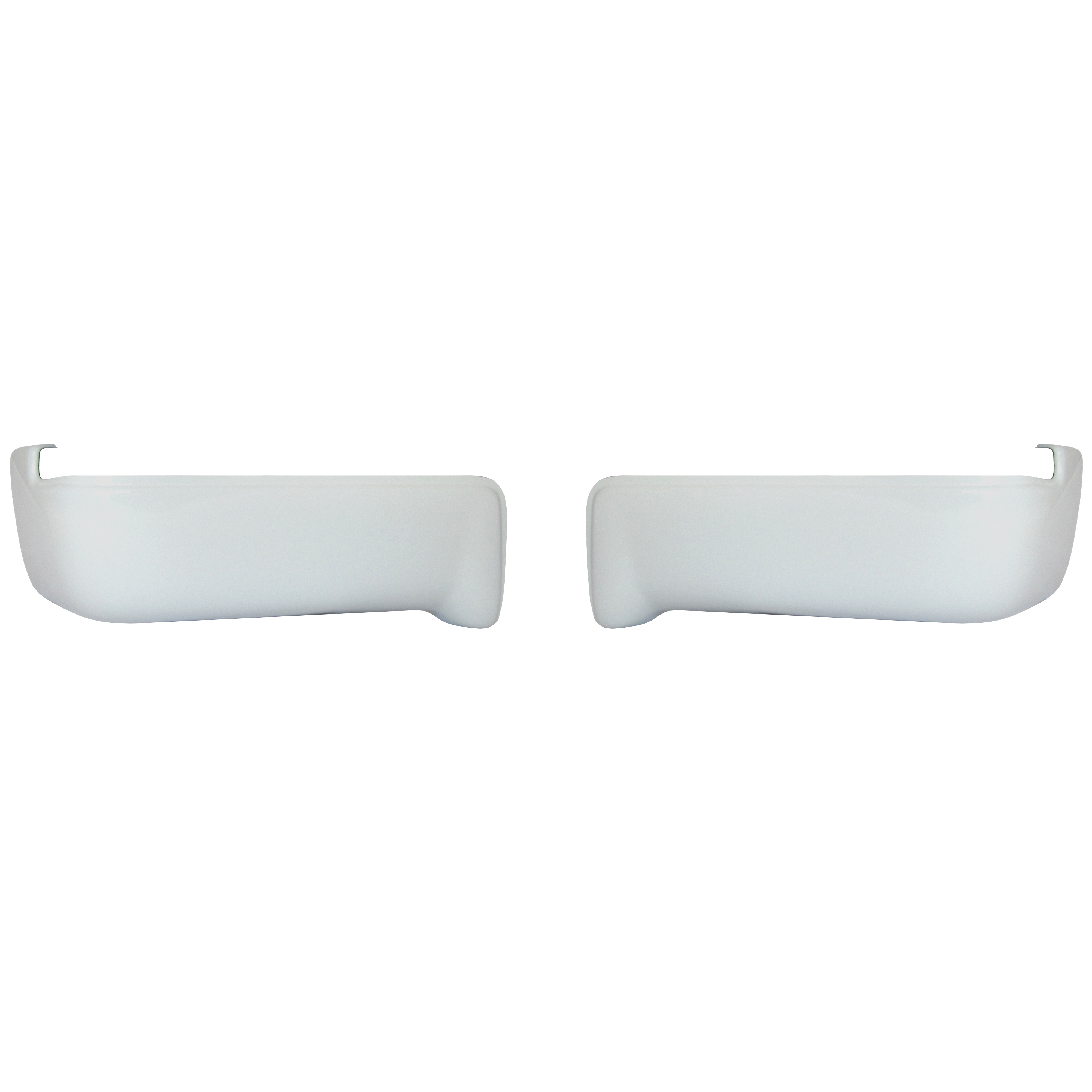 2009-2014 Ford F150 - Rear BUMPERSHELLZ™ - Truck Bumper Chrome Delete Caps