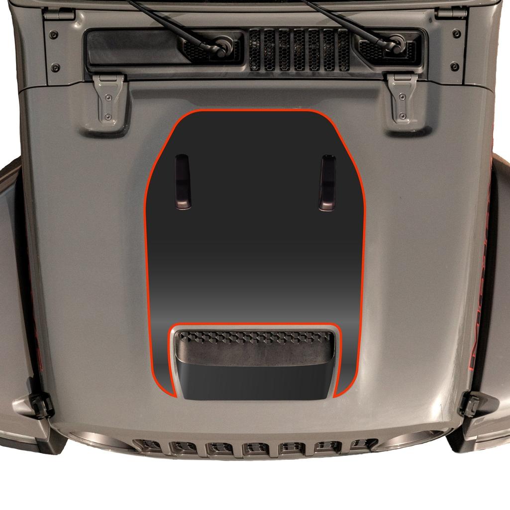Hood Graphic for Wrangler JL 392 and Gladiator JT MOJAVE models - AdventureLifeDecals